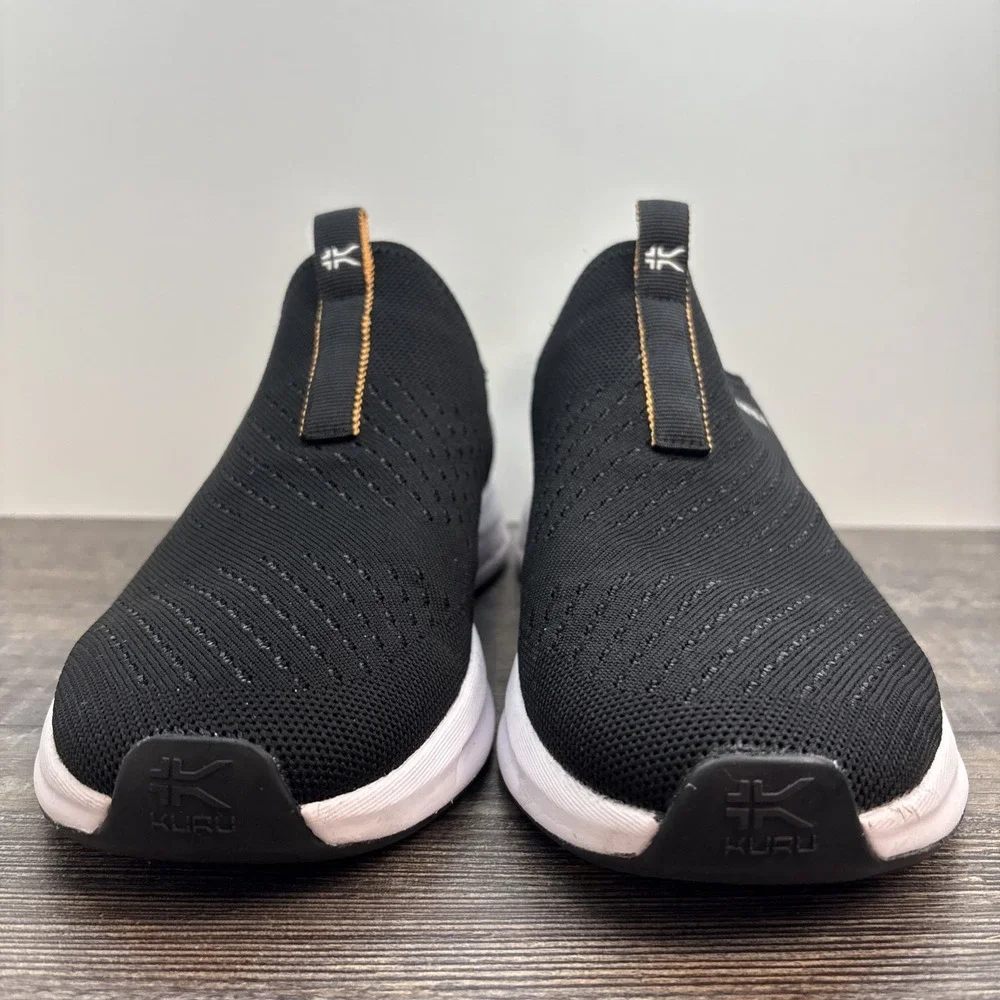 KURU Atom Slip On Women's 9.5 Sneaker Shoe Jet Black‎ NEW Defects